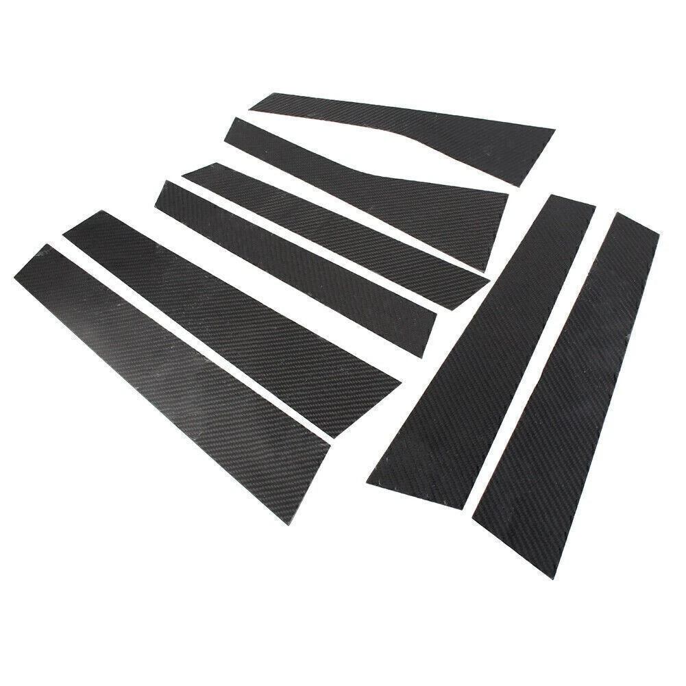 Porsche Cayenne 8x Exterior Door Window B Pillar Post Covers (2010-2017)