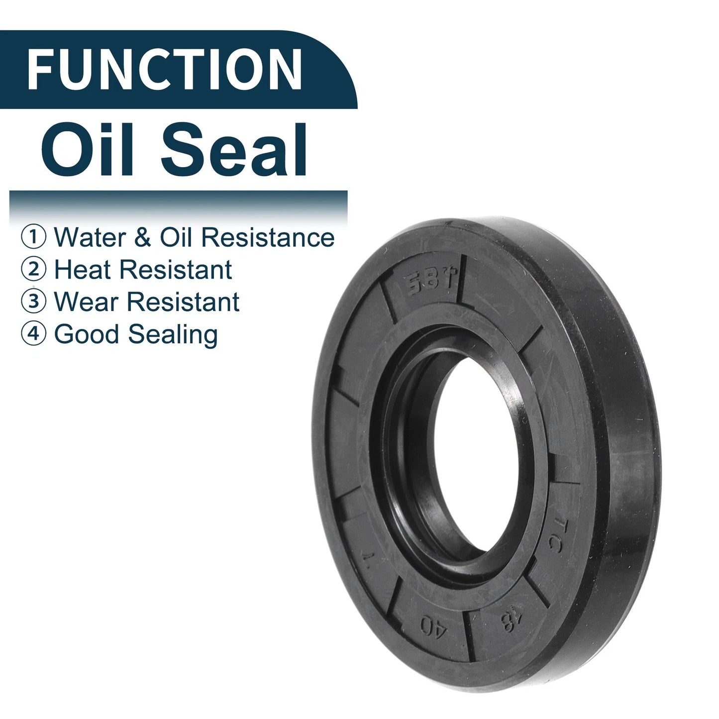Oil Seal 18x40x7mm Black 5Pcs