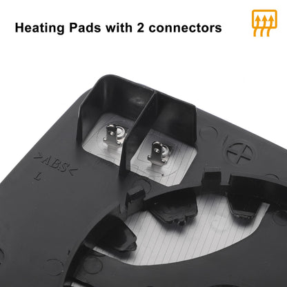 Left Side White Heated Mirror Glass for Ford Focus (2008-2018)