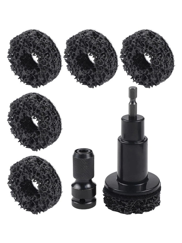 8PCS Automotive Tool Set for Rust Removal on Brake Discs and Hub Shafts