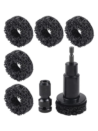 8PCS Automotive Tool Set for Rust Removal on Brake Discs and Hub Shafts