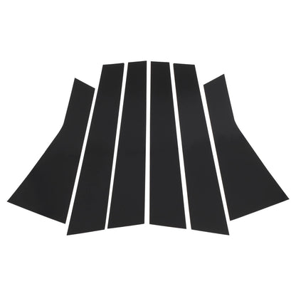 6 Pcs Door Pillar Window Trim for Jeep Cherokee (2014-2020) Black