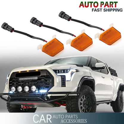 3 x LED Front Grille Lights Kit for Toyota Tundra PRO (2022-2023)