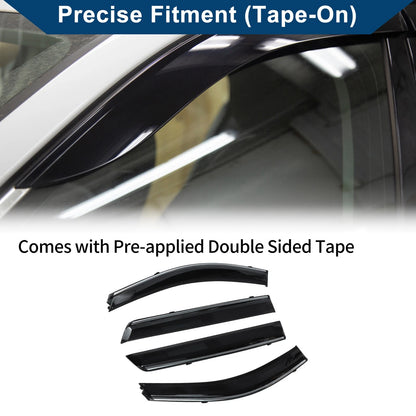 Car Window Deflectors for Hyundai Santa Fe Side Window Vent Visors (2007-2012)