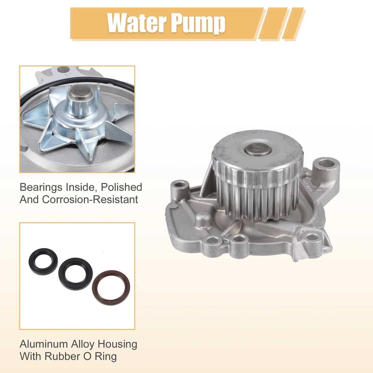 Timing Belt Kit with Water Pump for Honda Civic 1.7L (2001-2005)