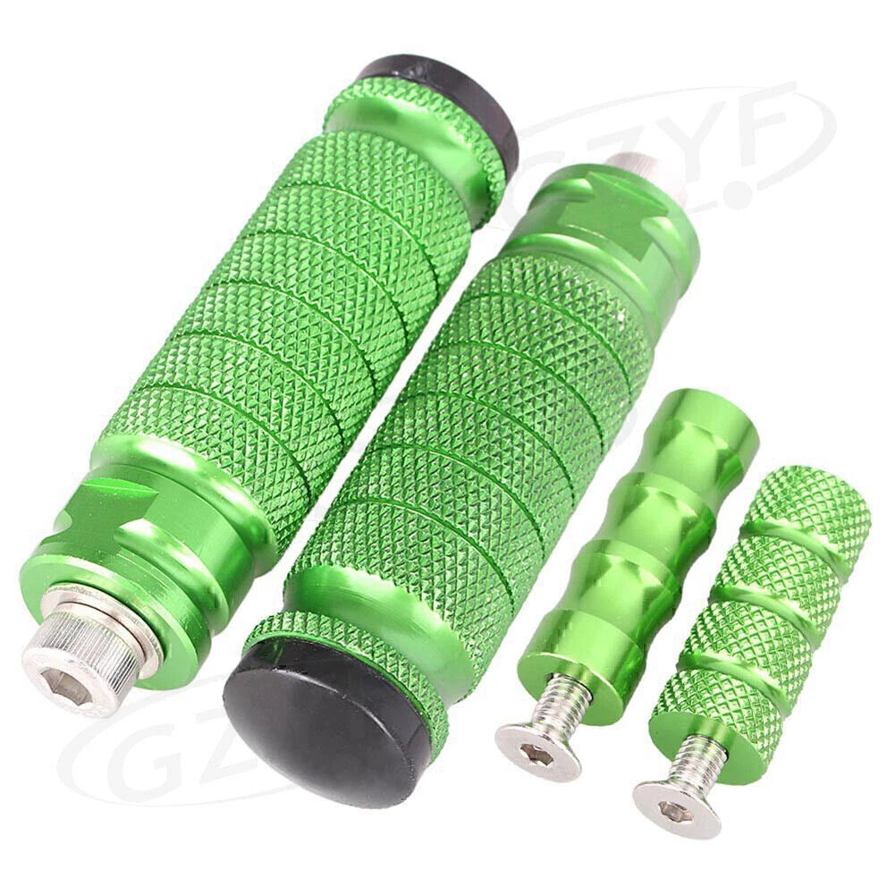 CNC Aluminum Green Rearset Footrests Foot Pegs for GZ