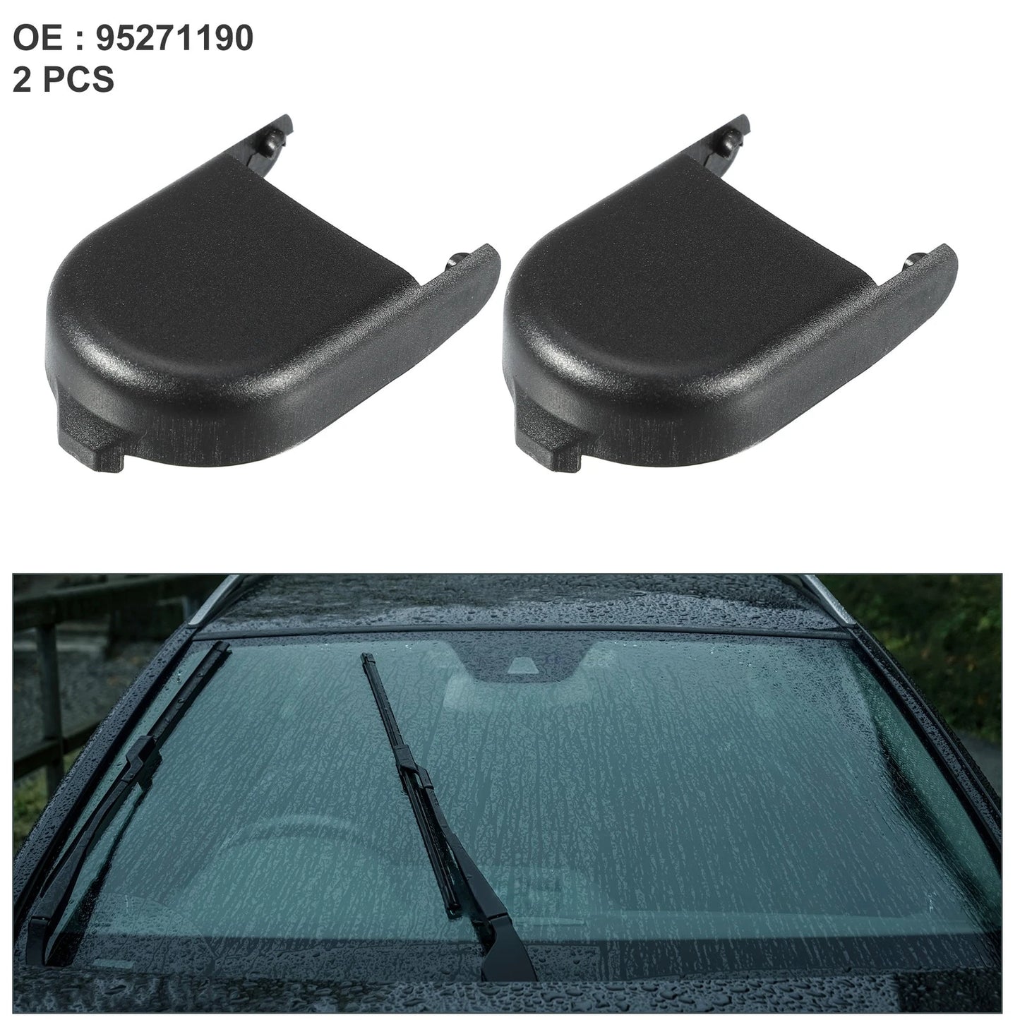 2x Front Windshield Wiper Arm Nut Cap for Chevrolet Trax (2015 - 2022)