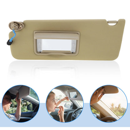 Beige Left Driver Side Sun Visor for Honda Pilot (2009-2015)
