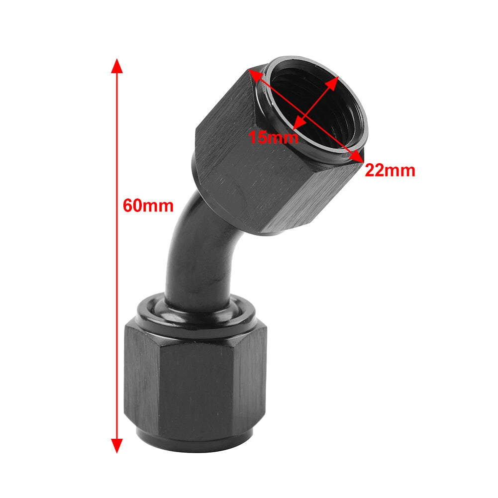 6AN Female to Female 45 Degree Swivel Coupler Adapter for Universal (No Year)
