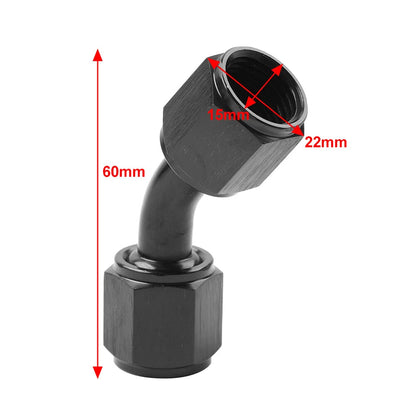 6AN Female to Female 45 Degree Swivel Coupler Adapter for Universal (No Year)