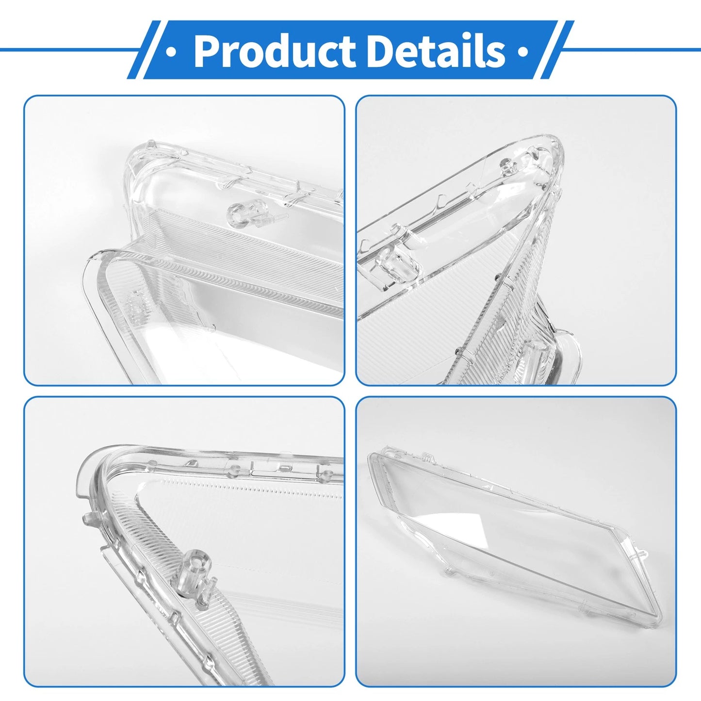Car Front Right Headlight Lens Cover for Honda Crosstour (2011-2013)
