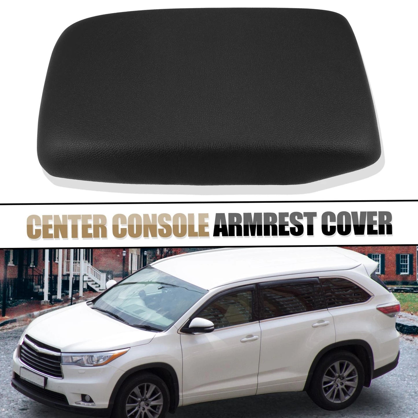 Center Console Cup Pad Cover for Toyota Highlander (2009-2011) Black