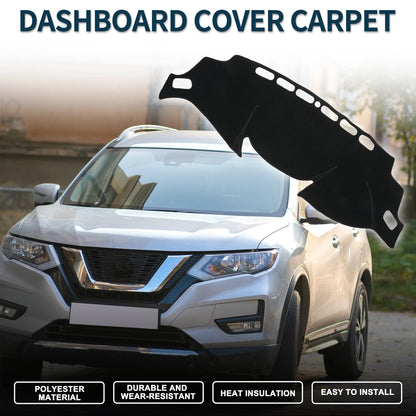 Dashboard Cover Mat for Nissan X-Trail T32 (2013-2024) - Black 1 Set