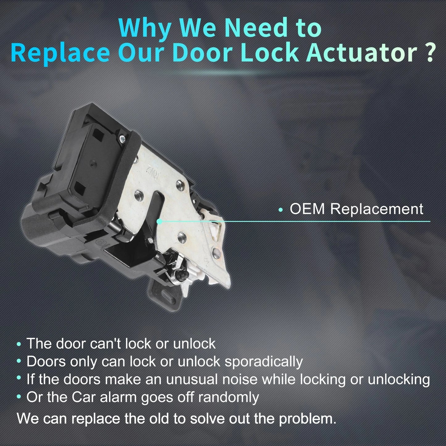 Rear Liftgate Door Lock Actuator Motor for Ford Freestyle (2005-2007)