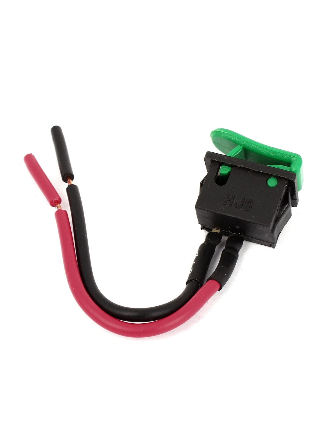 2 x Green Horn Button SPST Momentary 2-Leads Panel Mount Rocker Switches 12V