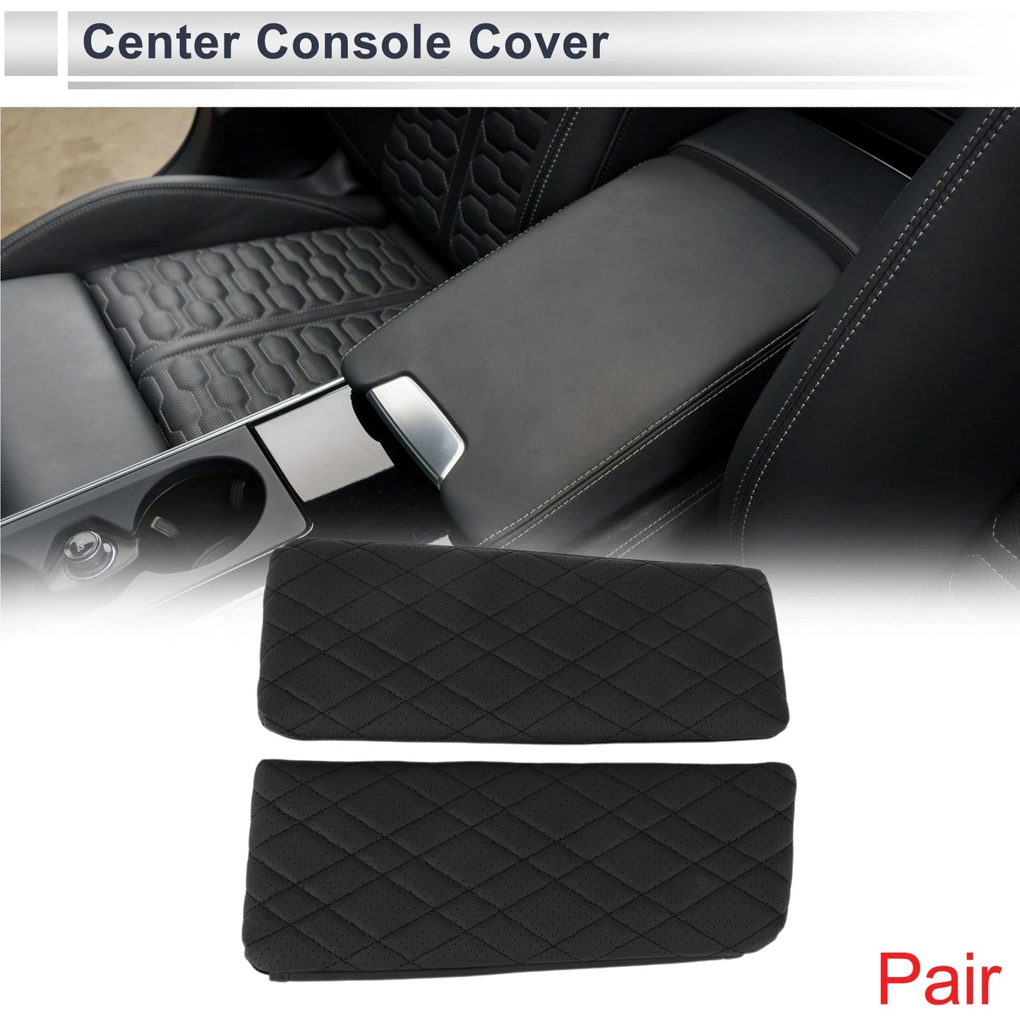 Car Center Console Cover for BMW 7 Series (2016-2022) - Black Storage Bag