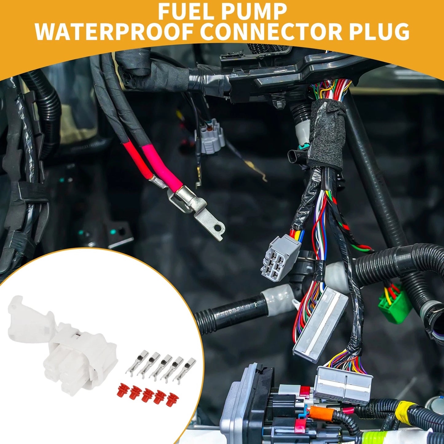 5 Pin Fuel Pump Waterproof Connector Plug for Toyota Corolla (2003-2008)