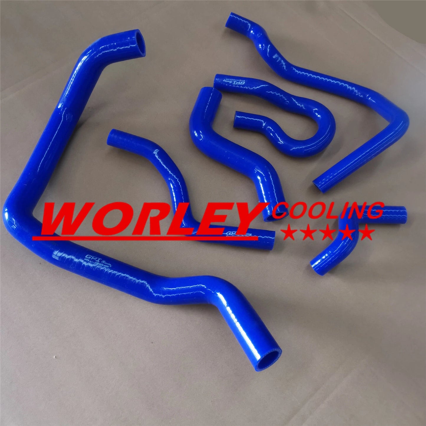 Silicone Radiator & Heater Hose Kit 6 x Blue for Honda Civic D15/16 EG/EK (92-00)
