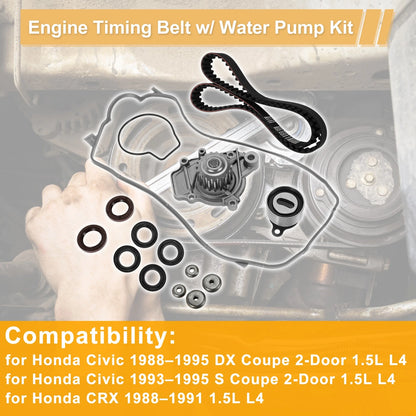 Timing Belt Water Pump Kit for Honda Civic (1988-1995)