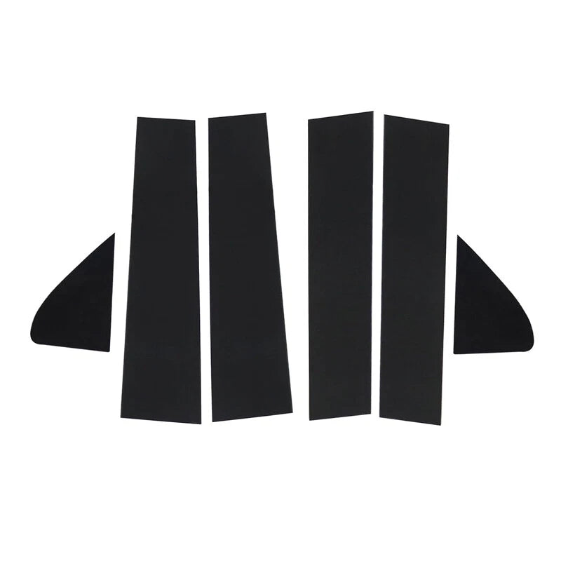 Black Window Trim Pillar Posts for Chevy Silverado GMC Sierra 1500 (2019-2022)