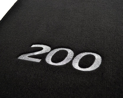 Floor Mats for Chrysler 200 Convertible Black Tailored Carpets (2010-2014)