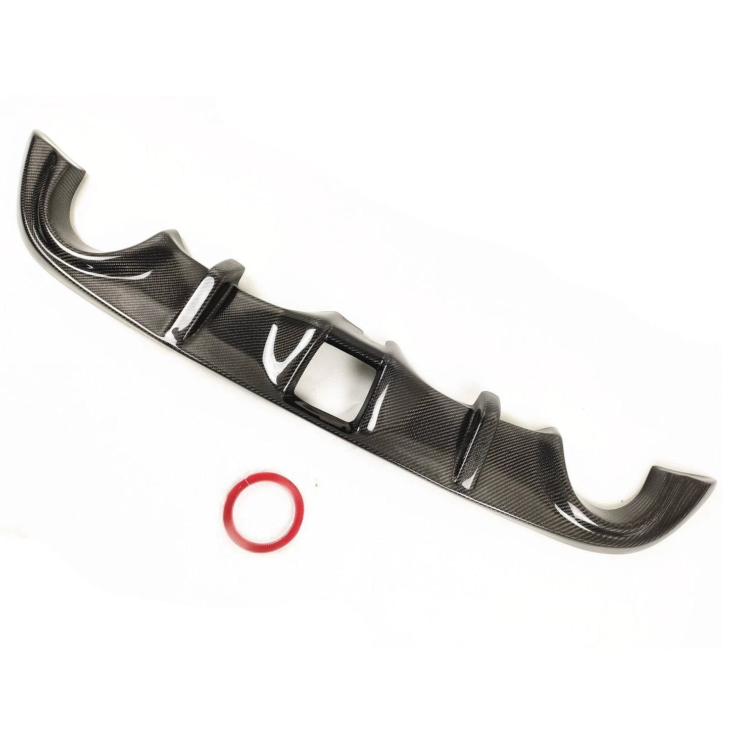 1x Carbon Fiber Rear Diffuser Lip Cover for Nissan 370Z Z34 (2009-2020)