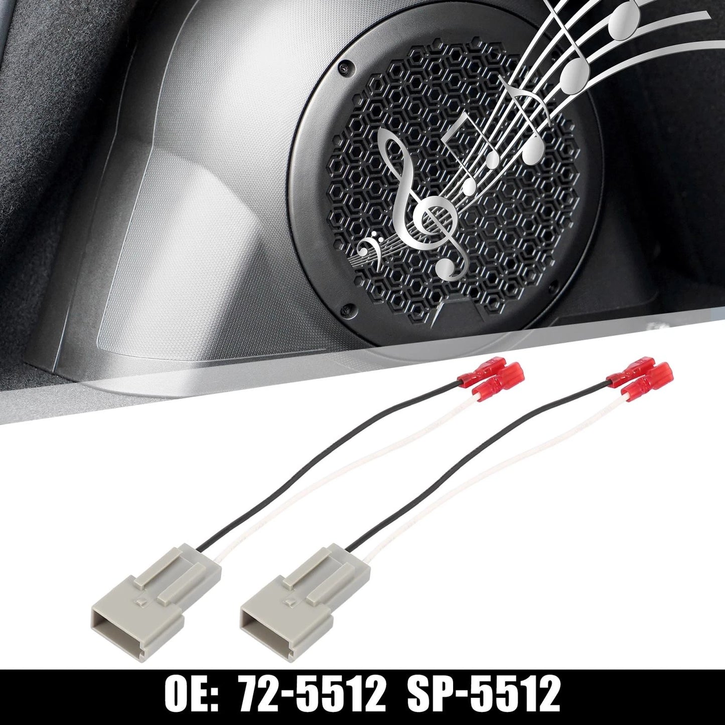 2 x Car Speaker Connector Harness Adapter for Ford F-250 (1992-1998)