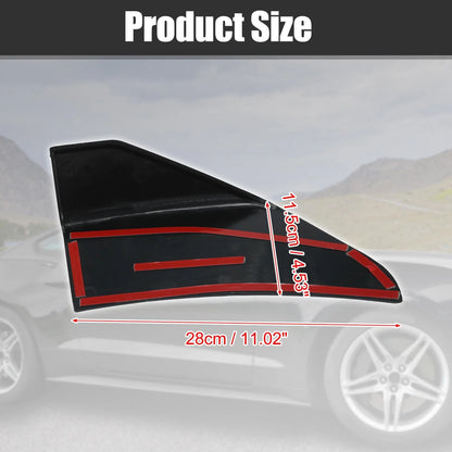 2 x Car Front Side Bumper Corner Spoilers for Ford Mustang (2015-2020) Black