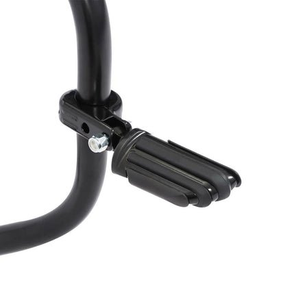 1 1/4" Black Highway Engine Guard Footpeg Mount Clamps for Harley