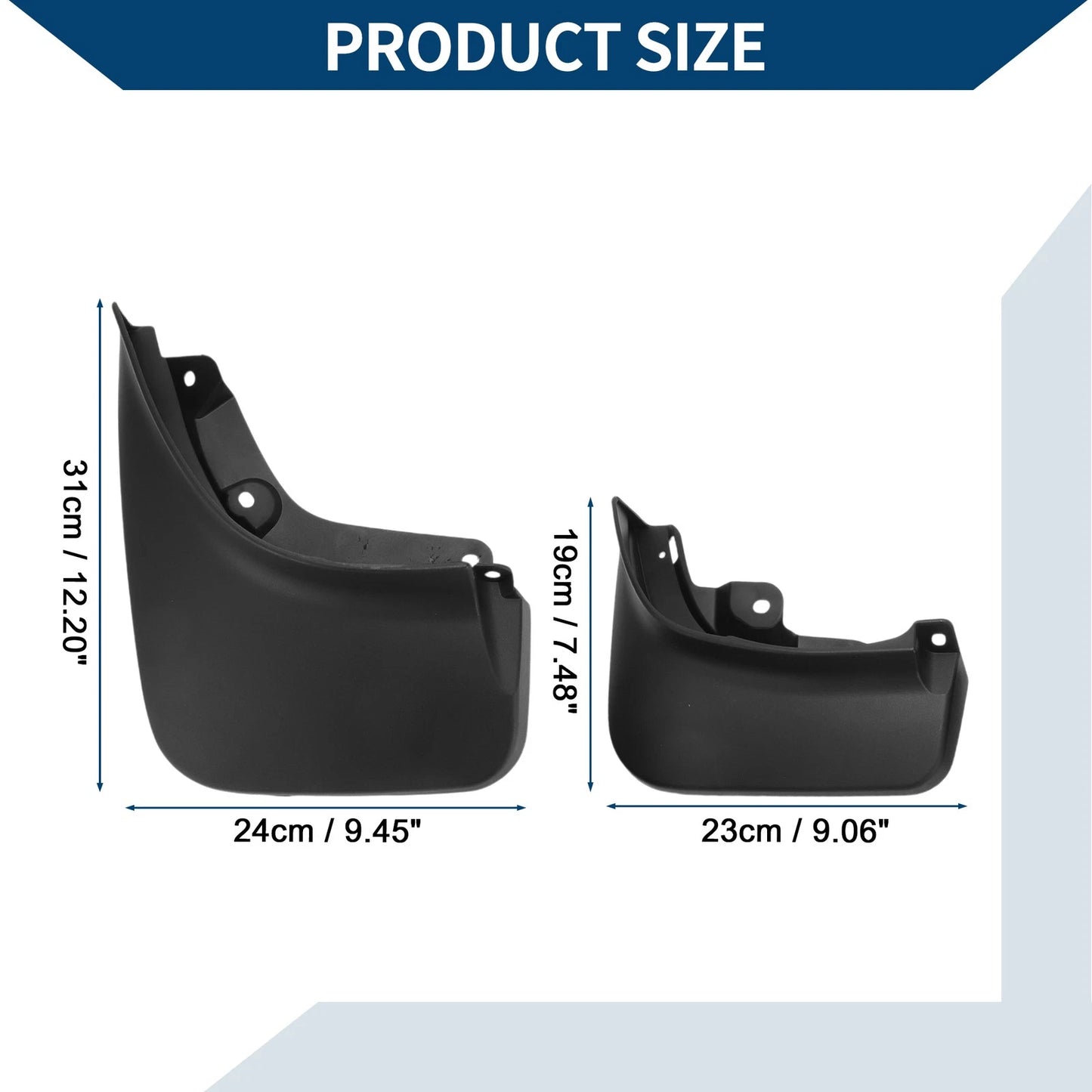 Mud Flaps Splash Guards 1 Set for Land Rover Range Rover Vogue (2022-2024)