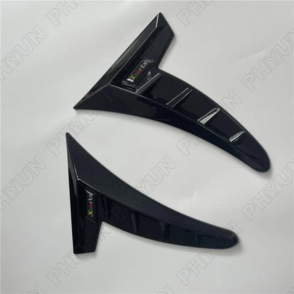 Glossy Black Car Side Wing Air Flow Fender Grill Intake Vent Trim Stickers