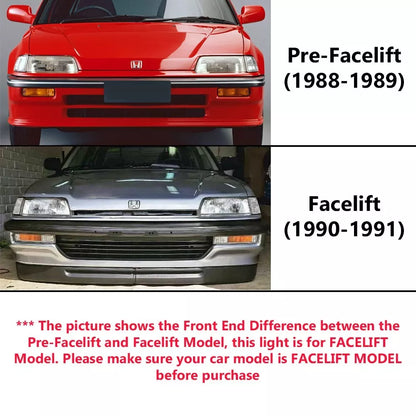 Left Headlight for Honda Civic (1990-1991)