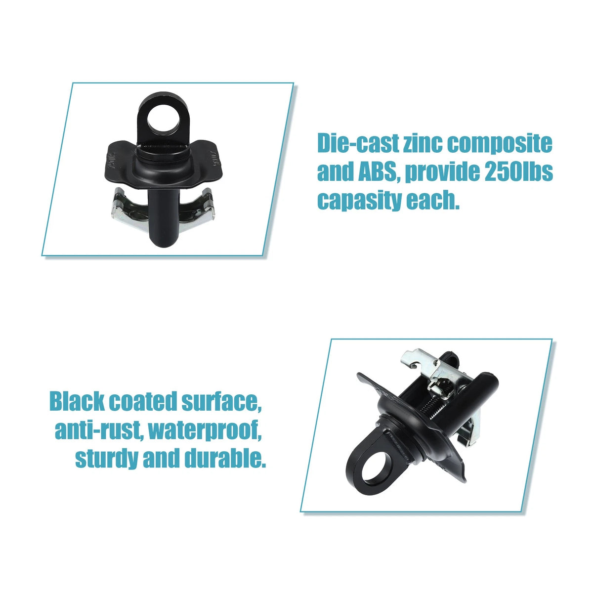 4 x Truck Bed Tie Down Anchors for GMC Sierra / Silverado (2014-2021)