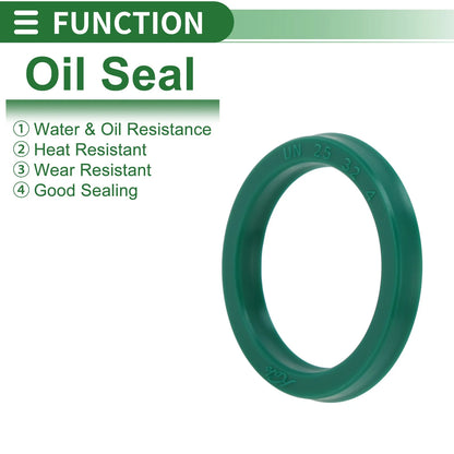 Oil Seal Rotary Shaft TPU / 25x32x4mm / 5 Pcs / Green HP for Model