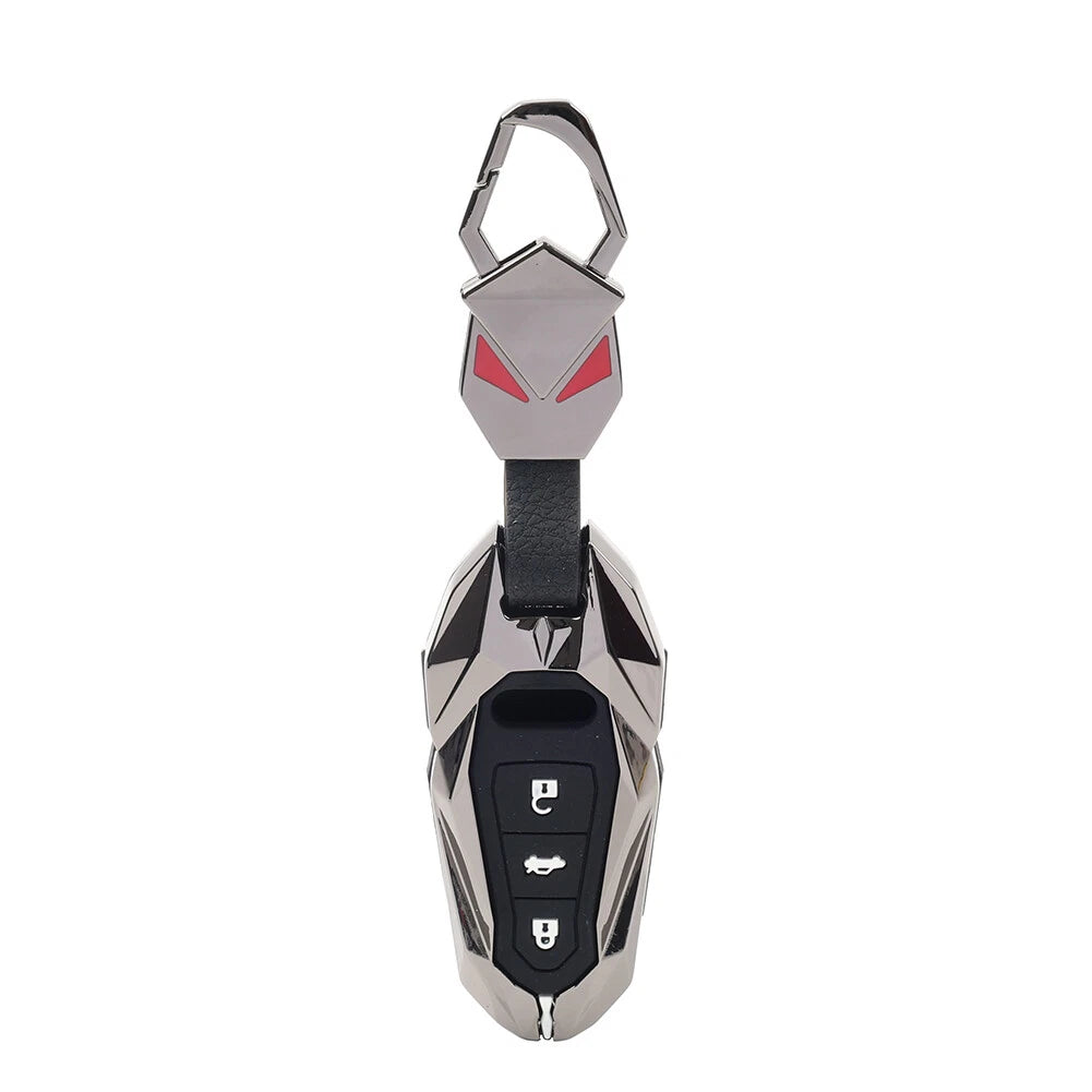 Black 3-Button Key Fob Case Shell Cover for Audi e-tron Sportback (2021-2025)