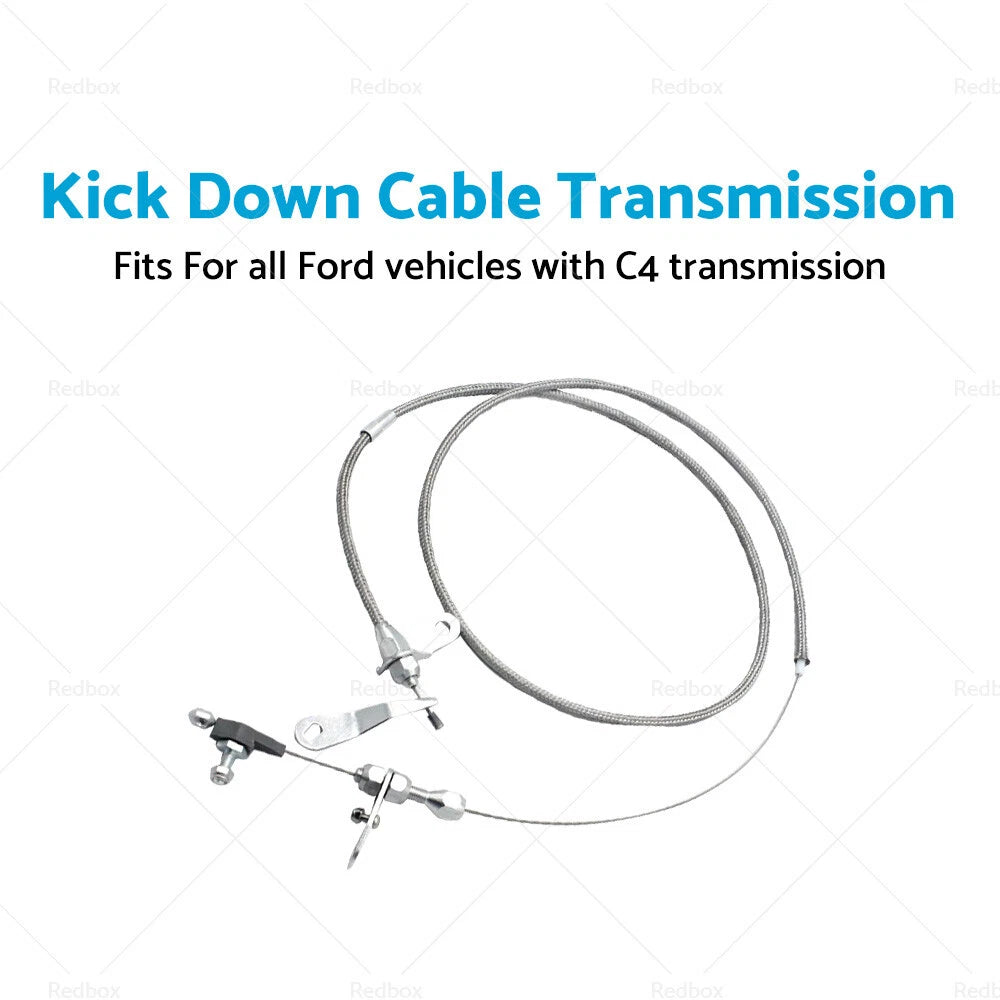 C4 Stainless Kick Down Cable for Ford (1964-1986)