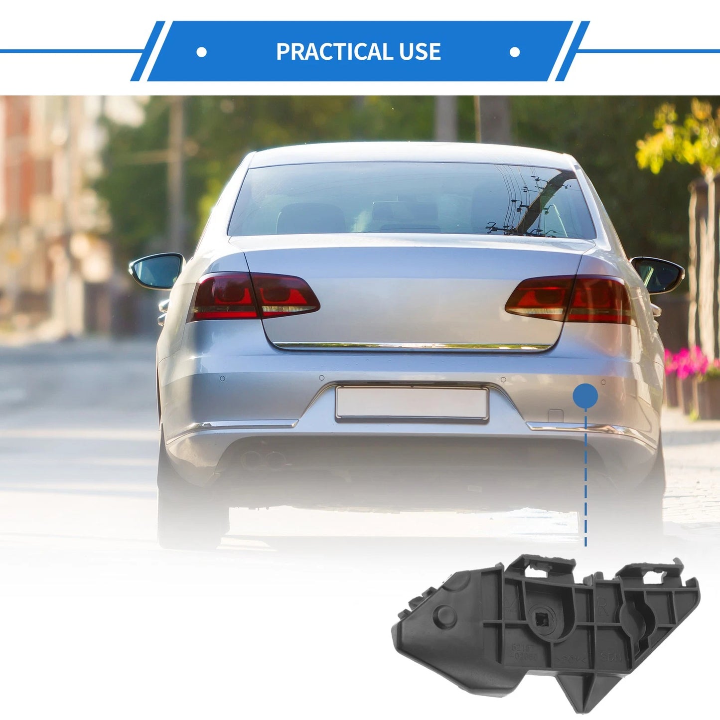 1pc Right Rear Bumper Retainer Bracket for Toyota Corolla (2009–2013)