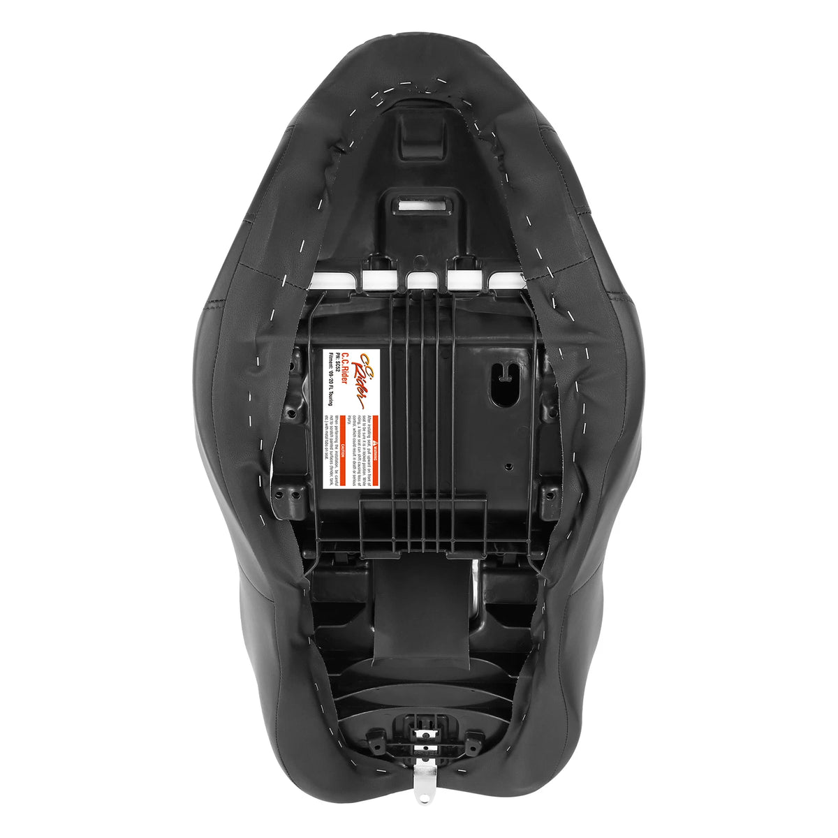 Black Orange Driver Passenger Seat for Harley Road Street Glide (2009-2023)