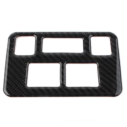 Carbon Fiber Headlight Button Frame Cover Trim for Subaru Forester (2013-2018)