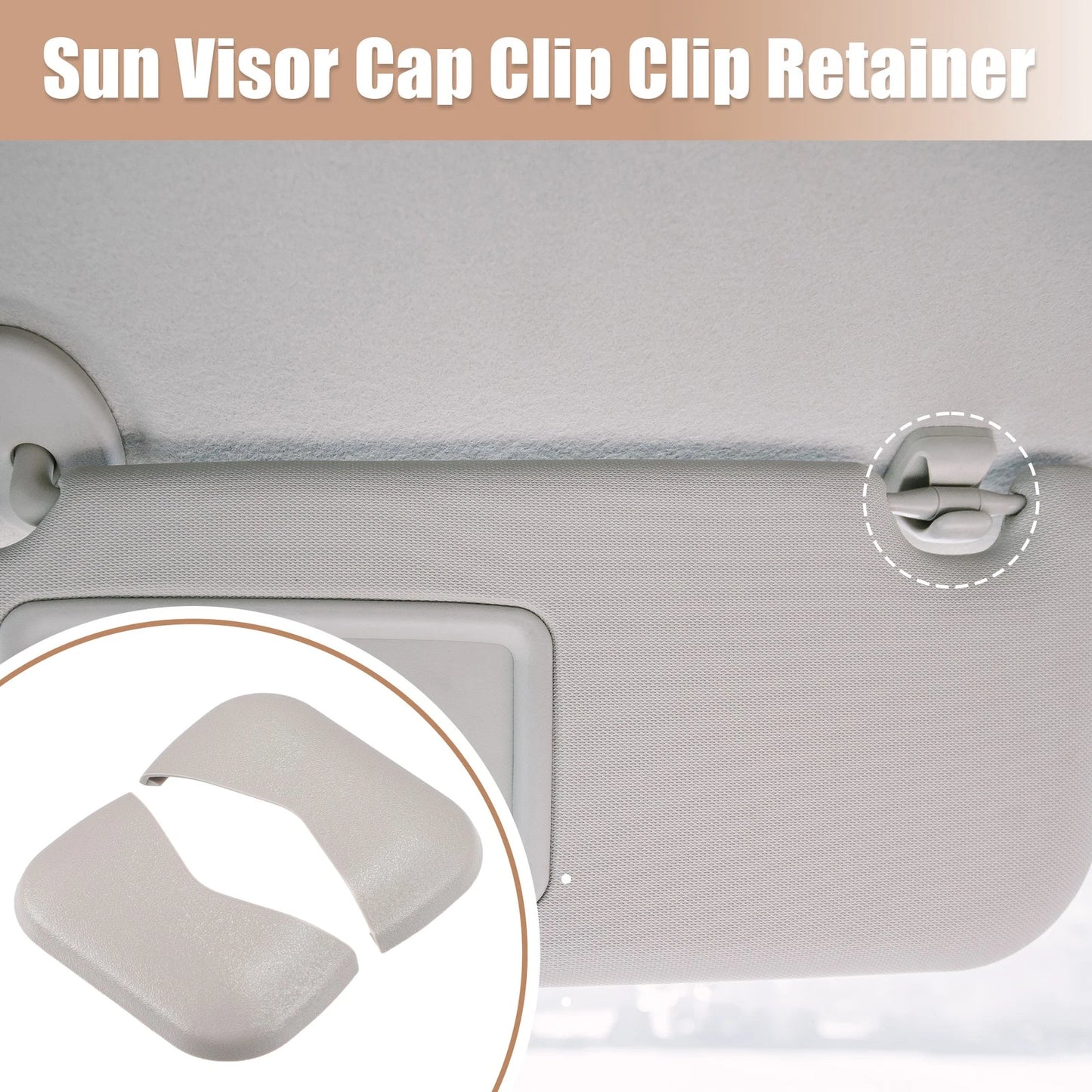 Gray Sun Visor Bolt Cover for Nissan Maxima (2016-2020)