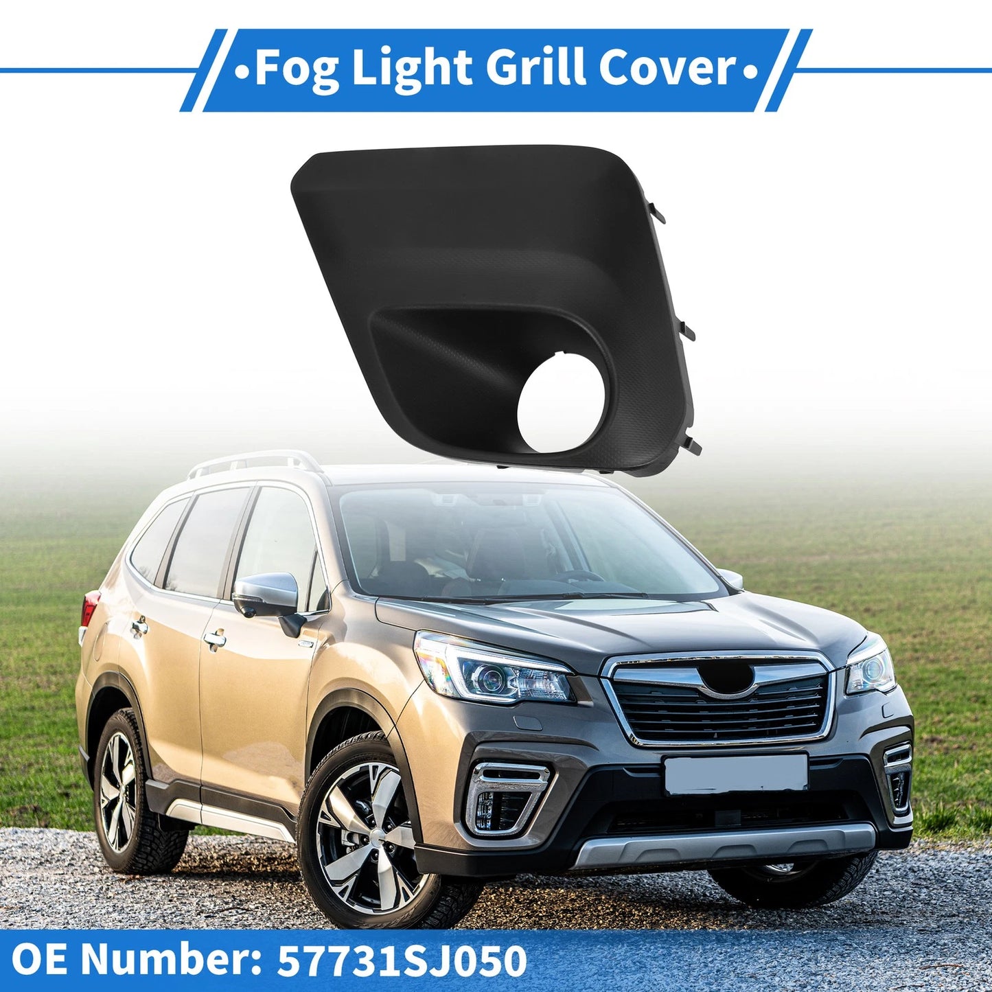 Front Left Fog Light Grill for Subaru Forester (2019-2021)