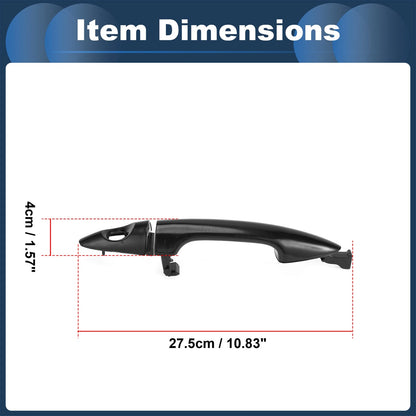 Front Left Door Handle for Kia Rio (2011) - Black, 1 Pcs