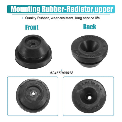 2 x Rubber Car Lower Radiator Mount Insulators for Mercedes-Benz CLA 45 AMG