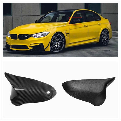 Carbon Fiber Side Mirror Cover Caps for 2015-2018 BMW F80 M3 F82 M4 (2015-2018)