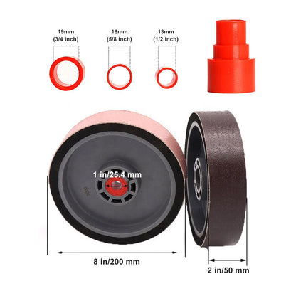 8" x 2" x 1" Soft Diamond Resin Wheels for Lapidary Tool