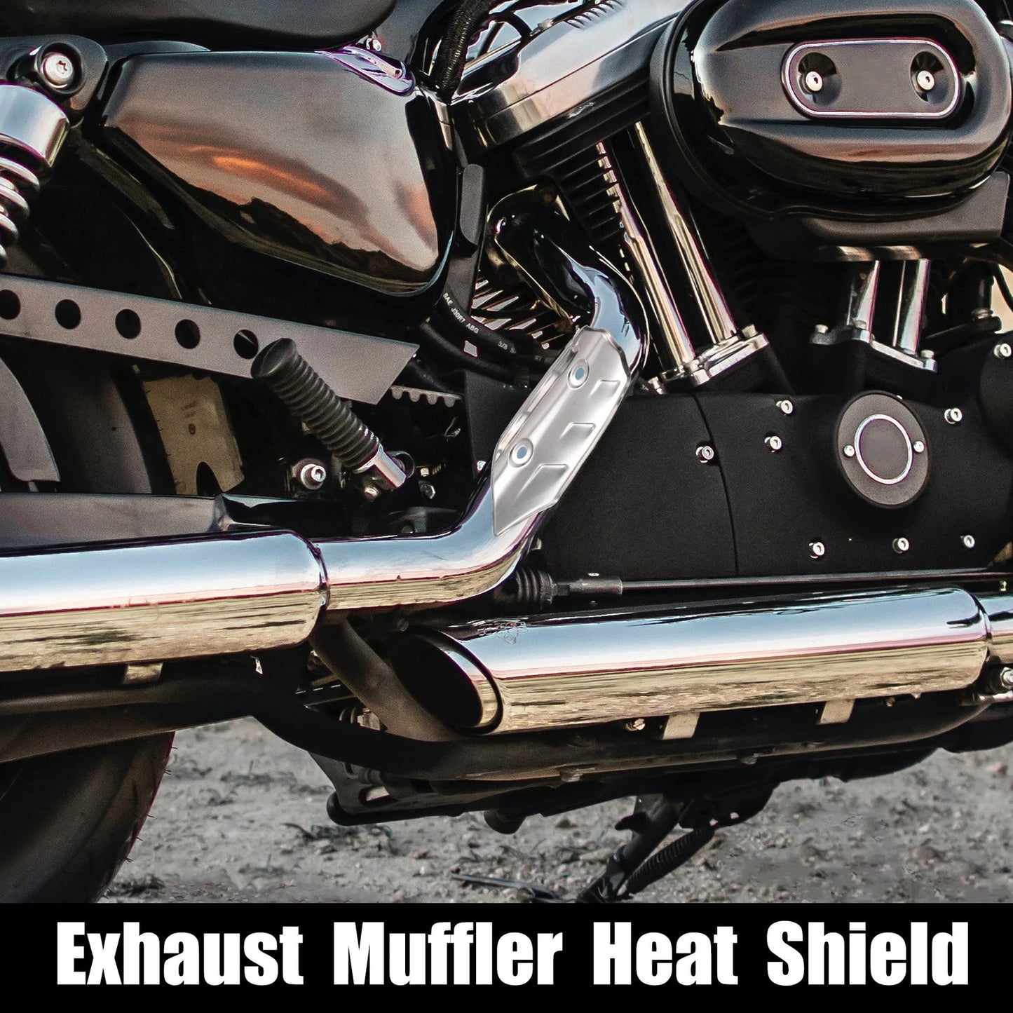 Exhaust Muffler Pipe Heat Insulation Cover 4.69'' for Motorcycle