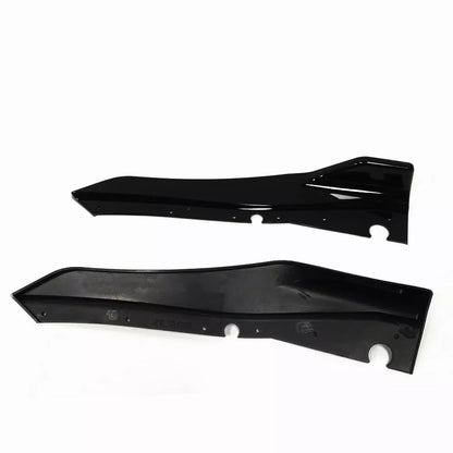 2 x Gloss Black Rear Bumper Lip Splitters for Infiniti Q50 (2018-2022)