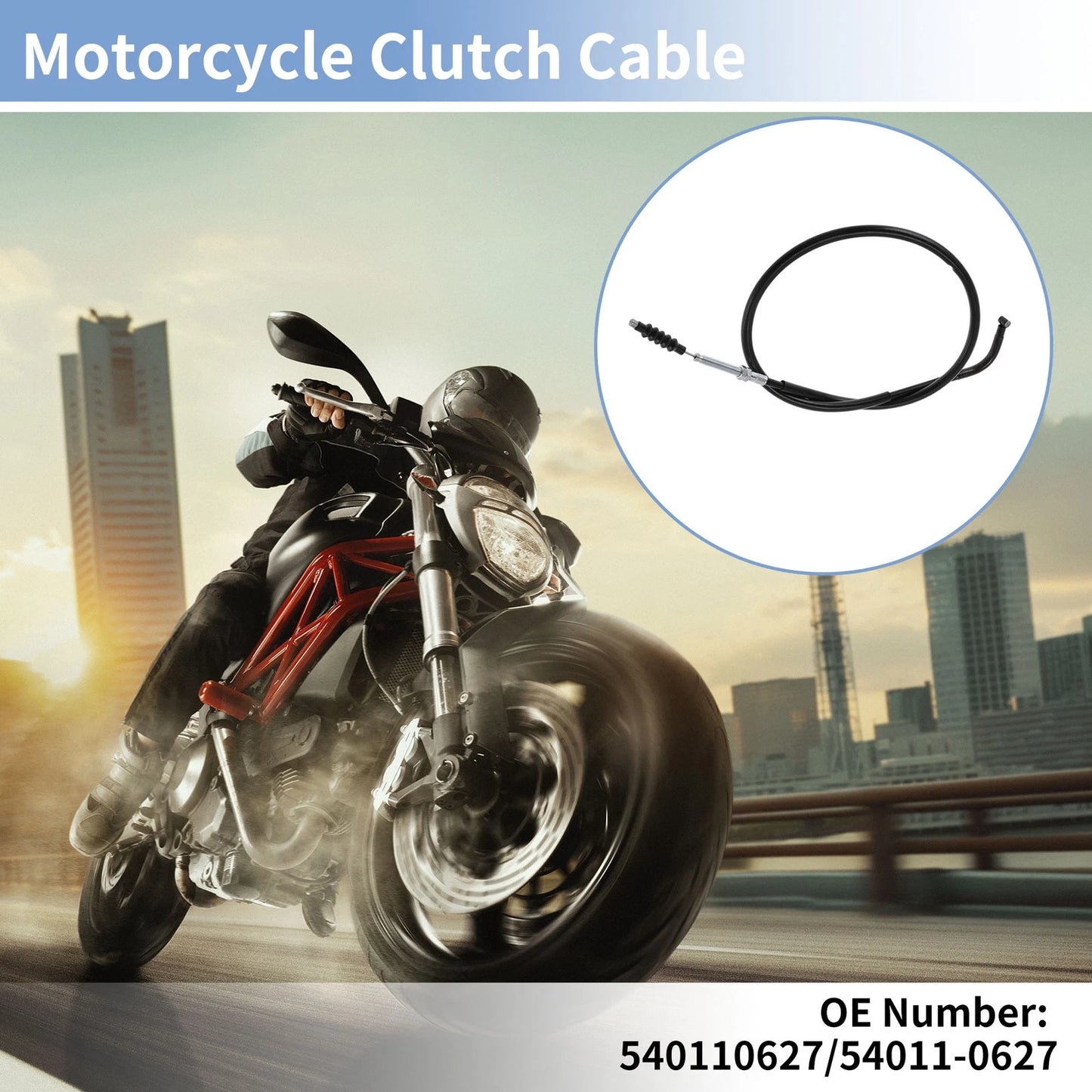 Motorcycle Clutch Cable 1 Pc for Kawasaki NINJA 400 EX400E (2018–2022)