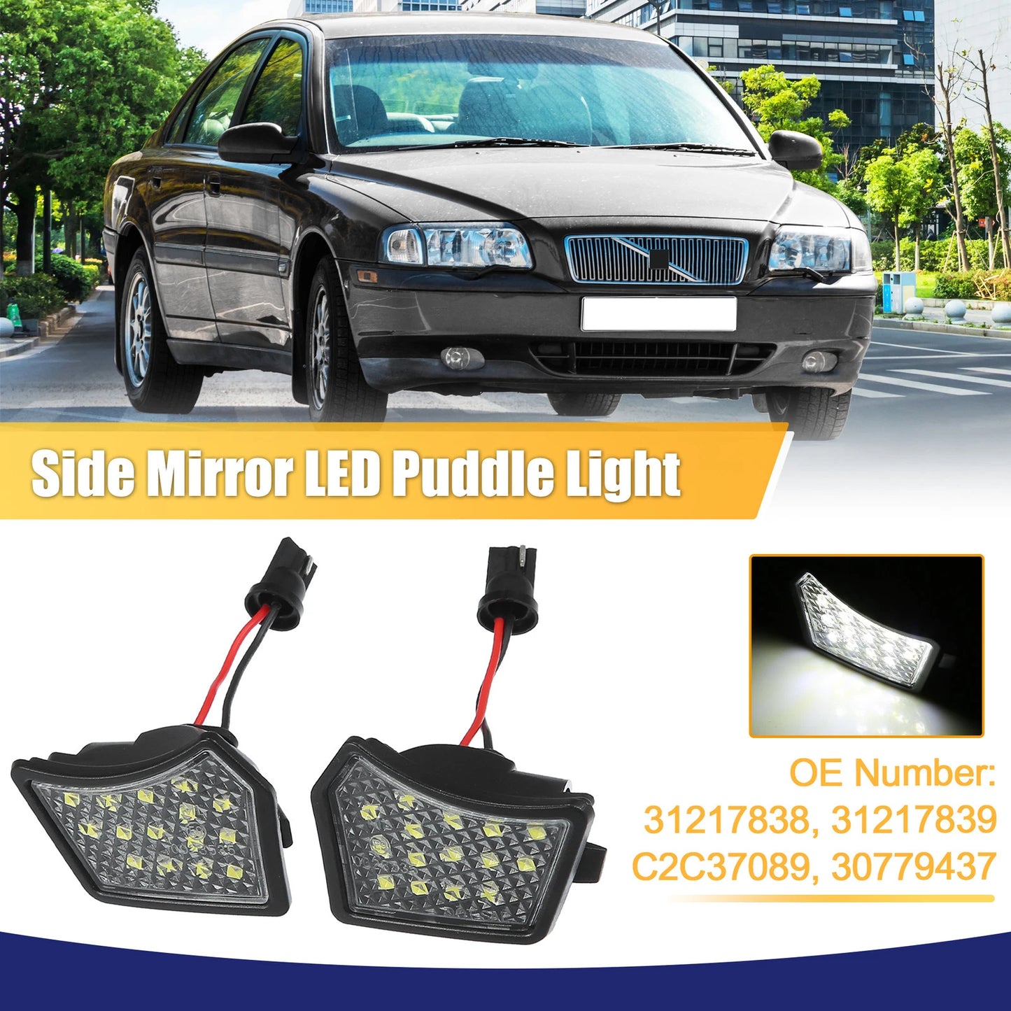 LED Puddle Light Side Mirror Lamp for Jaguar XE XF (2015-2020)