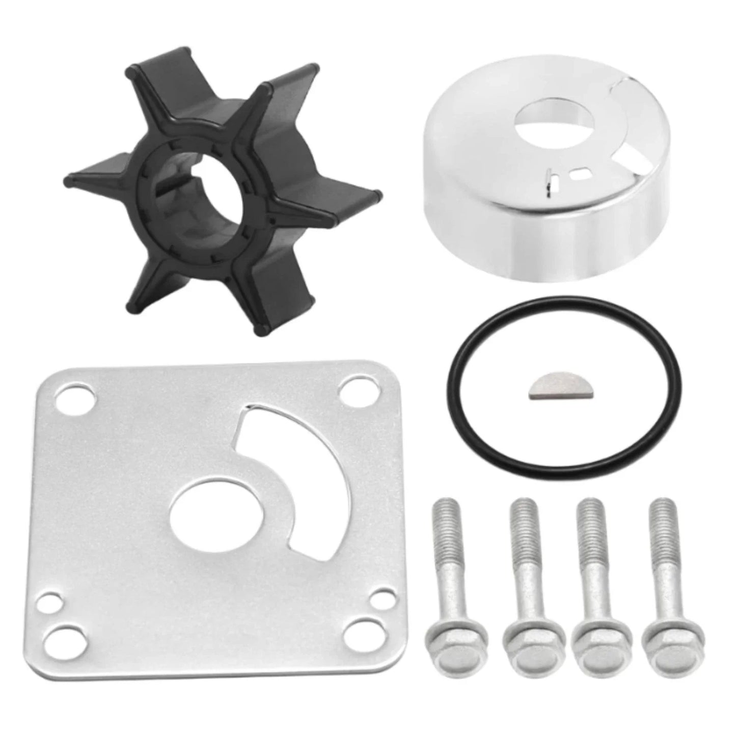 Water Pump Impeller Kit for Yamaha 20-25HP 2-Stroke Outboard (1996-2006)